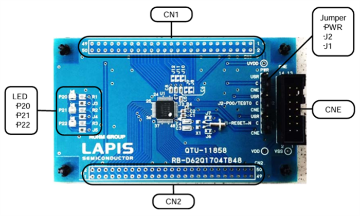 Schaltungsanordnung - ROHM Semiconductor RB-D62Q1704TB48 Referenzboard